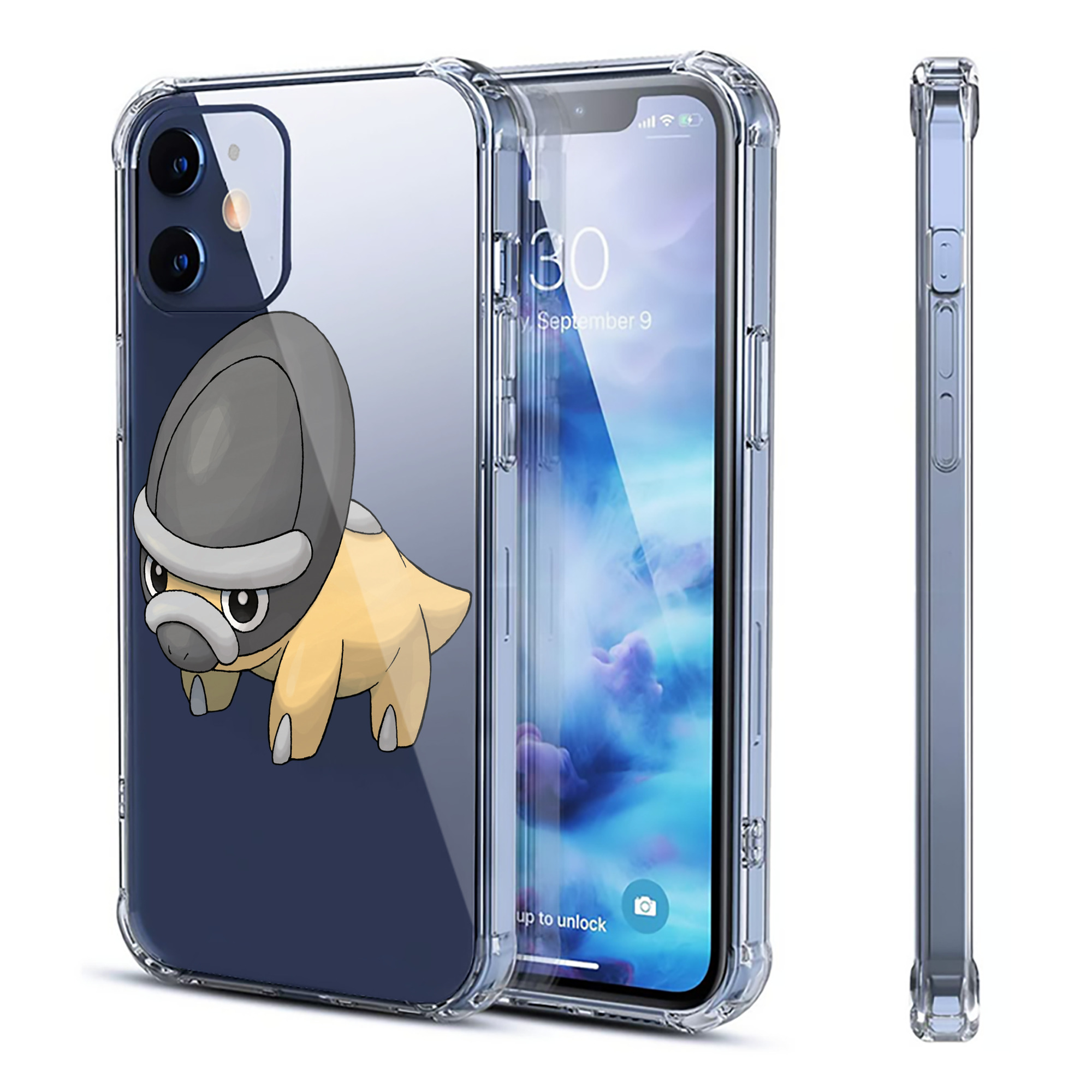（画像用） ポケットモンスター Pokémon 【iPhone 12シリーズ対応】透明スマホケース（クリアソフトケース）